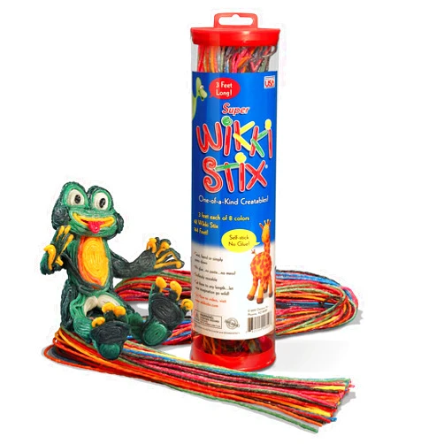 Wikki Stix Super Wikki Stix - 48 Wikki Stix, Each 3 feet Long - Total 144 Feet of Wikki Stix, The Perfect Craft Toy and Educational Tool - Made in The USA