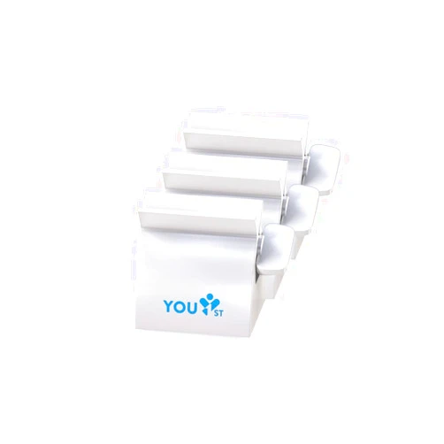 You1st Toothpaste Tube Squeezer Roller – Manual Tube Dispenser & Holder Stand for Bathroom Countertop – Works with Plastic & Metal Tubes for Creams, Ointments & More (3)