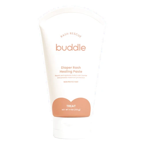 Buddle Diaper Rash Rescue Healing Paste, 40% Zinc Oxide Diaper Ointment for Baby, Repairs & Nourishes, Pediatrician Tested, Fragrance-Free, 4 oz