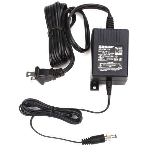 Shure PS43US In-Line Power Supply for GLX4 & ULX4 Wireless Receivers