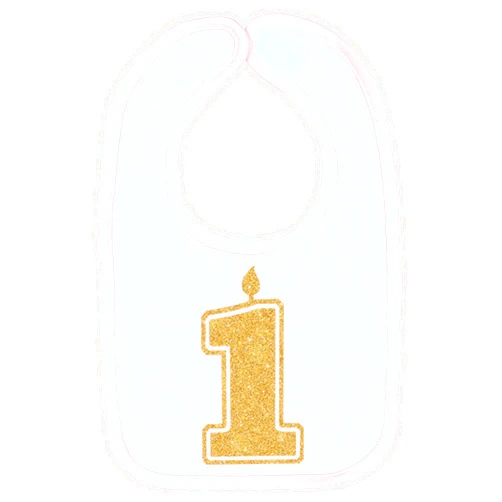 Aiden's Corner Handmade Cute Baby Boy Girl 1st Birthday 1 Silver Gold First Smash Cake Bibs