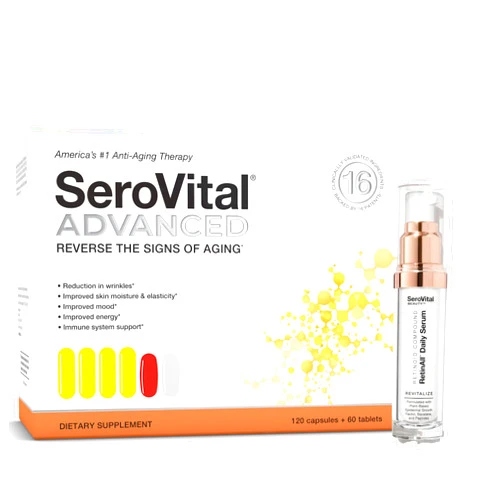 SeroVital The Rejuvenators Bundle - SeroVital Advanced + Daily RetinAll Skincare Bundle