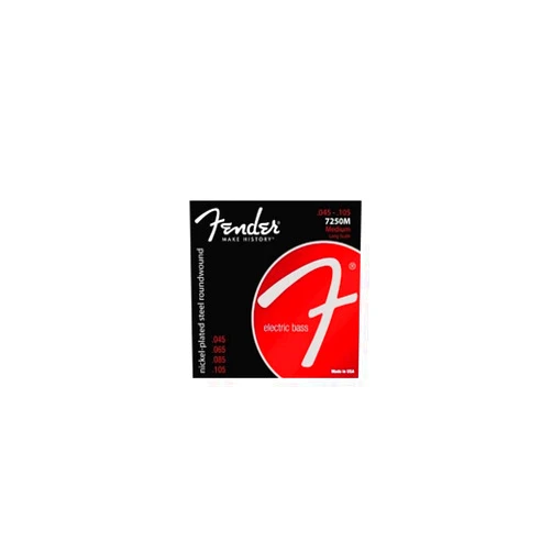 Fender Nickelplated Steel Roundwound, Long Scale, 7250M 45-105, Bass Strings