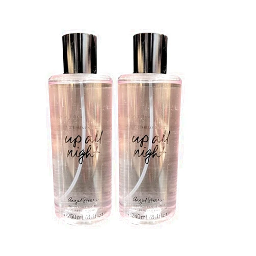 Victoria's Secret UP ALL NIGHT ANGEL STORIES Fine Fragrance Mist for Women 8.4 fl oz – Pack of 2