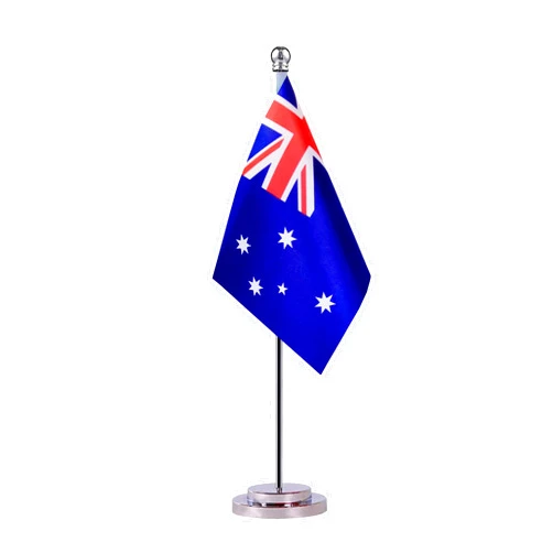 Krmkot Australia Australian Desk Flag Table Flag, Small Mini Australia Australian Desktop Flag,Miniature International World Country Flags,Festival Events Celebration,Office decoration