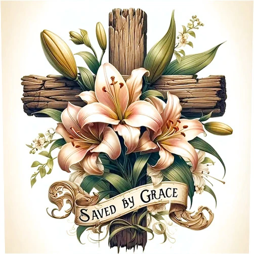 CHWGLFGG 5D Cross Diamond Art Kits for Adults Beginners,DIY Full Round Drill Diamond Painting Kits Religious Cross With Lily Flowers, Paint by Diamonds Dot Gem Art Crystal Easy,Home Wall Decor 13.7X13.7Inch