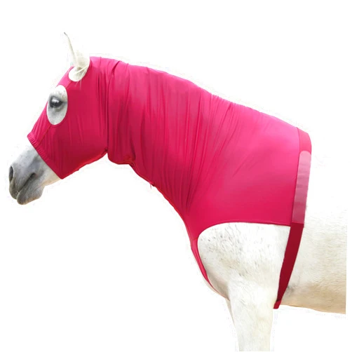LEAFOREST Stretch Horse Hood with Zip Full Face Lightweight Neck Cover