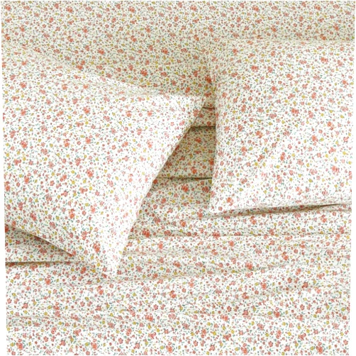 DAUAOTO 100% Cotton Sheets Set Twin Size Printed Bedding Sets, Up to 14