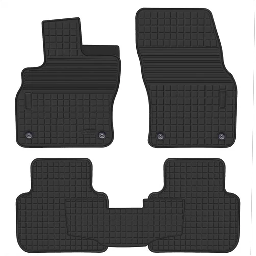 SAN AUTO Car Floor Mats Custom Fit for Audi Q3 2024 2023 2022 2021 2020 2019 Rubber Automotive Floor Liners Set Waterproof All Weather Protection Heavy Duty Odorless