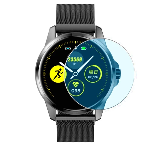 Puccy 3 Pack Anti Blue Light Screen Protector Film, compatible with EIVOTOR R23 Smartwatch Smart Watch TPU Guard （ Not Tempered Glass Protectors ）