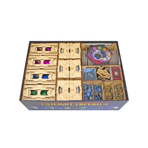 TowerRex Organizer for Twilight Imperium Board Game and Prophesy of Kings Expansion, Storage Insert, Accessories Upgrade