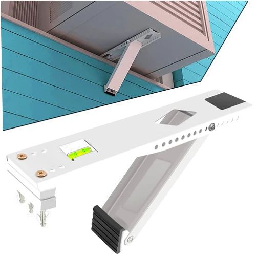Aozzy Window Air Conditioner Bracket- Universal AC Support Bracket Heavy Duty, Support Up to 165 lbs, Designed for 9000-22000 BTU A/C Units–AC Holder Bracket Fits Single Or Double Hung Windows