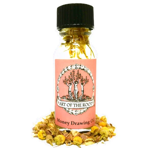 Art of the Root Money Drawing Oil - Handmade with Herbs & Essential Oils for Wealth, Prosperity, Success & Abundance Rituals