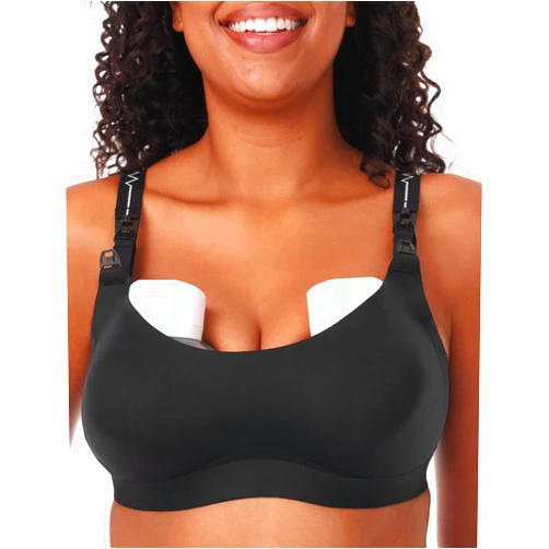 Momcozy Pumping Bra for Wearable Breast Pump, Nursing & Pumping Bra in One, Hands Free Pump Bra Suitable for M5, S12 Pro, etc