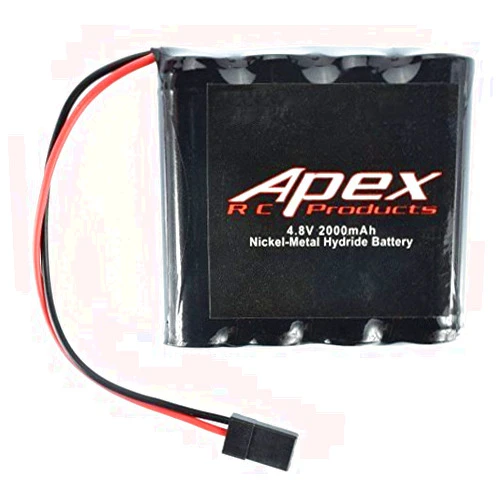 Apex RC Products 4.8v 2000Mah NiMh Flat Receiver Battery #7300