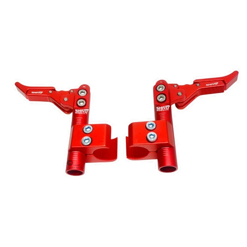 Shivo Mobility Wheelchair Aluminum Scissor Brakes Wheel-Lock. Fits Most Standard Wheelchairs (Red, 1.25