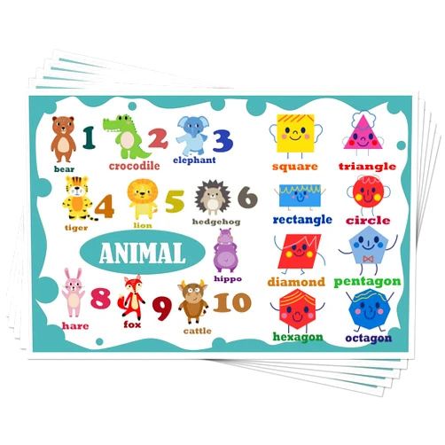 Ffresiss Disposable Placemats for Baby, 40 Pack Sticky Placemats Restaurant Table Mats for Toddler, 12