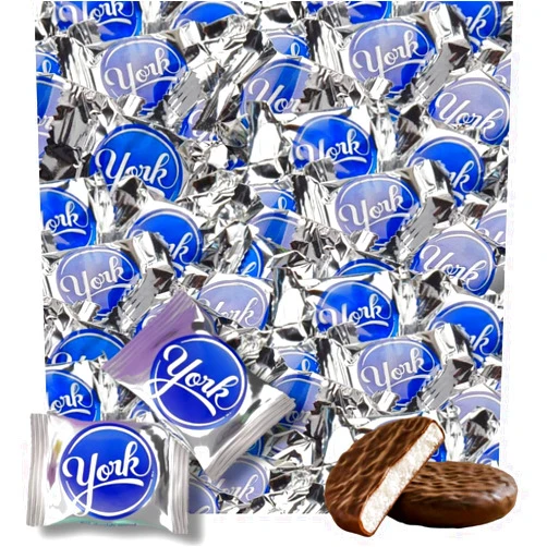 Sweetsome York Peppermint Patties - Dark Chocolate Peppermint Egg Candies - Individually Wrapped – Bulk Pack - 1 Pound