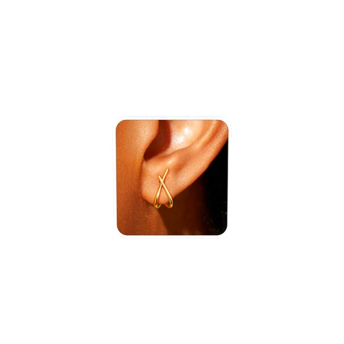Apsvo Gold Earrings for Women Trendy,14K Gold Stud Earrings Hypoallergenic Earring for Women Gifts Minimalist Simple Dainty Earrings Jewelry