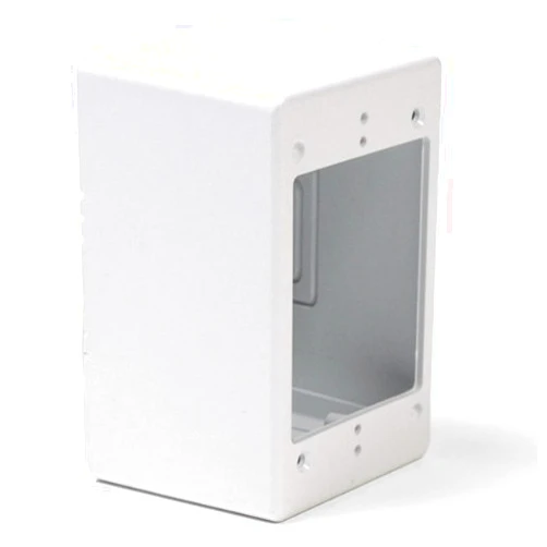 Hellermann Tyton TSRW-JB3 2.77 Single Gang Junction Box, PVC, White by Hellermann Tyton