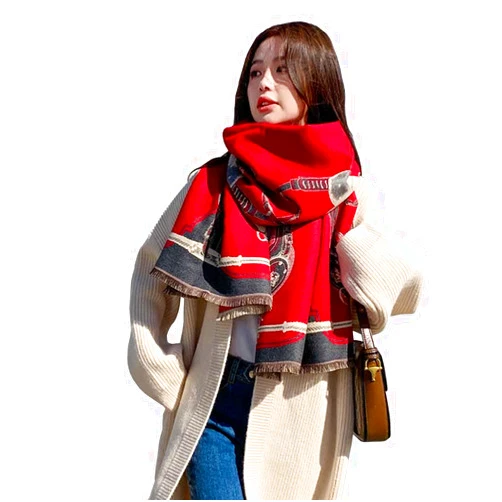 First Choose Women's Blanket Chunky, Pashmina Shawls Wraps Oversized Winter & Fall Warm Scarfs Soft Cashmere Feel for Women