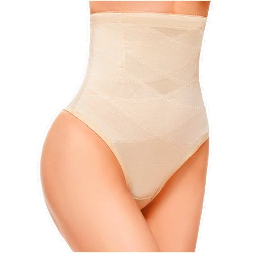 SIMIYA Thong Shapewear Tummy Control Underwear for Women High Waisted Stay-Put Body Shaper Girdle Targeted Compression