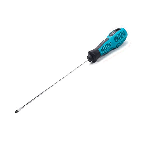 Hegebeck Slotted Flat Head Screwdriver Magnetic 3mm Tip Screwdriver with 150 mm Matt Chrome Plated Shaft,1 Pcs