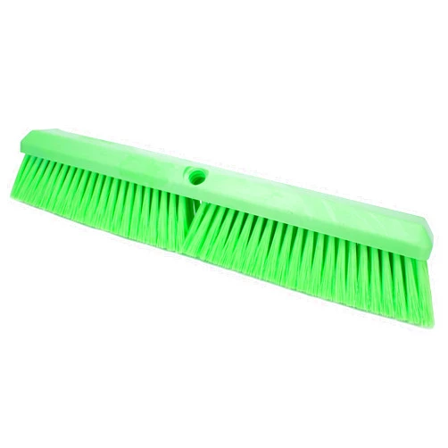 SPARTA 41890EC75 Omni Sweep Plastic Push Broom Head, Heavy Duty, Industrial Broom With Color Code System For Outdoor, Indoor, Garage, Concrete, Patio, Kitchen, Bathroom, 18 Inches, Lime