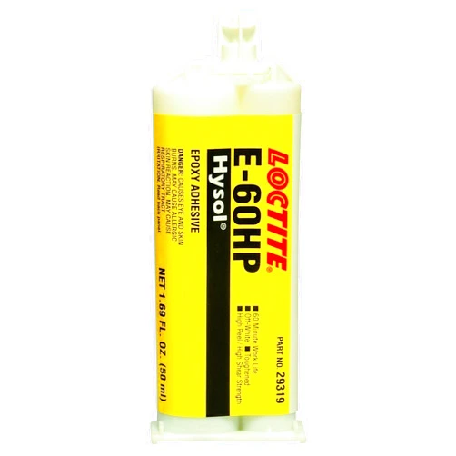 Loctite 237110 Off White E-60HP Hysol Epoxy Structural Adhesive, Toughened, 50 mL, 1.69 fl. oz., Dual Sided Cartridge