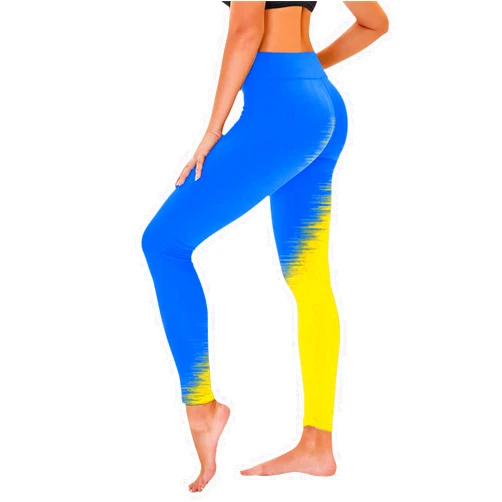 SMIDOW Women's High Waisted Leggings Gradient Color Block Trendy Workout Tights Seamless Scrunch Butt Gym Yoga Pants