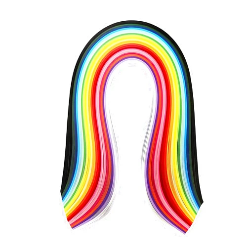 Easy PaperArt 26 Colors Quilling Paper Strip 5mm - Handmade Origami Quilling Strips - Mixed Color Paper Stripes for DIY Crafts - 260pcs/set - 39cm Length - 0.2 inch - Ideal for Paper Quilling Projects