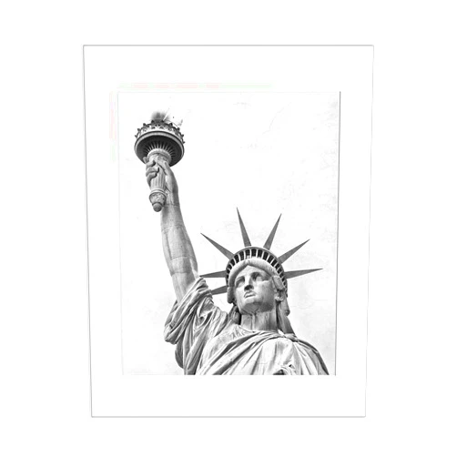 Catch A Star Fine Art Statue Of Liberty 8x10 Inch Black And White Matted Photograph New York Urban Art Print