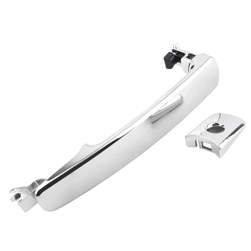 YMAUGP Exterior Chrome Door Handle Front Left Driver Side with Keyhole | Without Smart Key, 2003-2008 for Infiniti FX35 FX45, 2003-2007 for Nissan Murano, 2008-2013 for Rogue 80640-CA012, 80640CA012