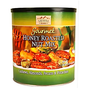 Savanna Orchards Gourmet Honey Roasted Nut Mix with Pistachios honey roasted, honey,roasted 1 Ounce