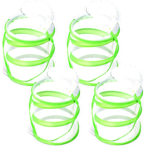 Sherr 4 Pack Butterfly Habitat Cage Clear Mesh Mini Butterfly Net Habitat Container, Terrarium Pop up(5.5 x 7.1 Inch)