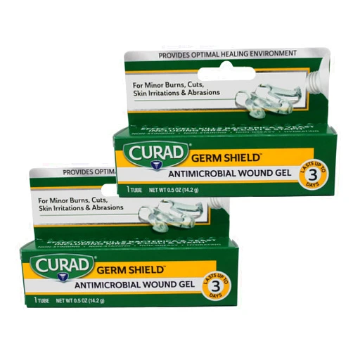 Curad - CUR45951RB Germ Shield Antimicrobial Gel 0.50 oz (Pack of 2)