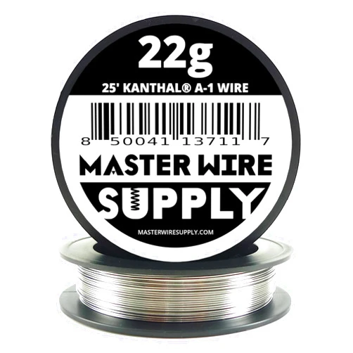 Master Wire Supply Kanthal A1-25' - 22 Gauge Wire - 25ft - 0.65mm - 0.025in - Master Wire Supply