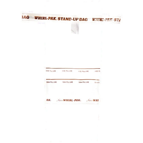 Nasco Whirl-Pak B01364WA Stand-Up Bag, 18.5cm L x 7.5cm W, 118ml Capacity (Box of 500)