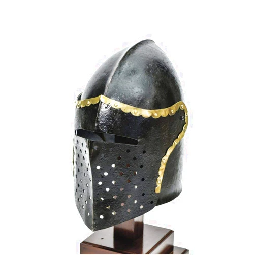 MedievalDepot The Cursed Black Knight Functional Medieval Helmet Armor