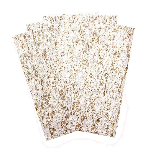 Victoria Lynn Gold Glitter Lace Overly Adh St, 7.5X11