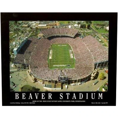 BlowOutBarn Framed Penn State Beaver Stadium - University Park Aerial Photograph Print