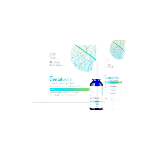 Bio-Botanical Research Biocidin Dentalcidin Oral Care System - Fluoride Free Toothpaste + Mouth Wash to Support Gum Health, Gentle Teeth Whitening & Biofilm Plaque Removal - for Adults & Kids