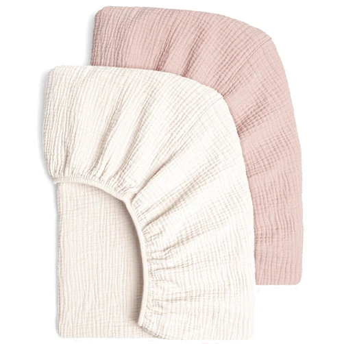 Lulu moon Muslin Crib Sheets - Fitted Crib Mattress Sheets for Boys and Girl - 28