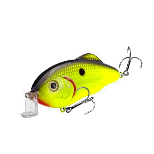 TECC Crankbait Hybrid Hunter Jr. 1/2oz (HCHHJR) Fishing Lures 535 - Chartreuse Black Back (HCHHJR-535)