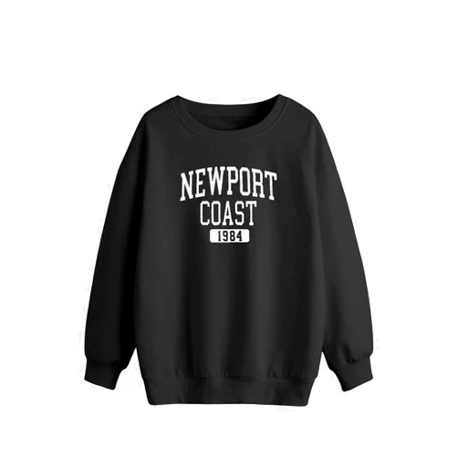 SweatyRocks Women's Casual Sweatshirt Long Sleeve Graphic Print Pullover Tops