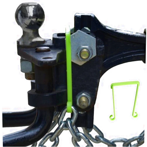 GR Innovations Safety Chain Hanger for Trailer Hitch - Easy Install RV Accessories - Keeps Chains Off Road While Towing - Made in USA - Stop Sparks - Weight Distribution
