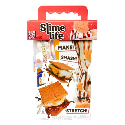 Slime Life S'Mores DIY Slime Kit - Unboxing Ingredients to Make, Smash, and Stretch Your Food Slime, Ages 8+