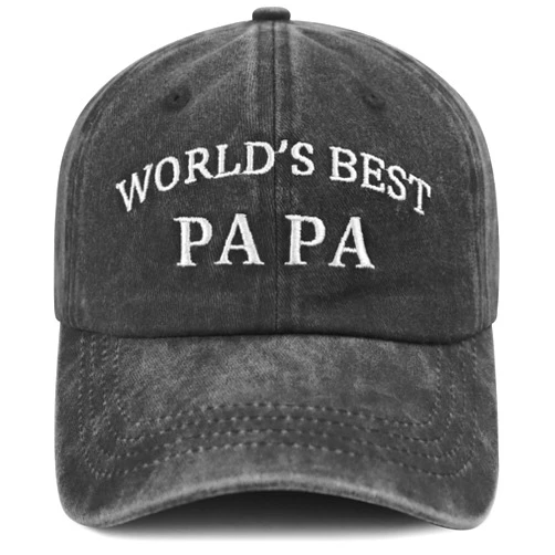 XacaYuerp World's Best Paw Paw Papa Uncle Hat for Grandpa Dad Men, Funny Adjustable Cotton Embroidered Grandfather Father Baseball Cap