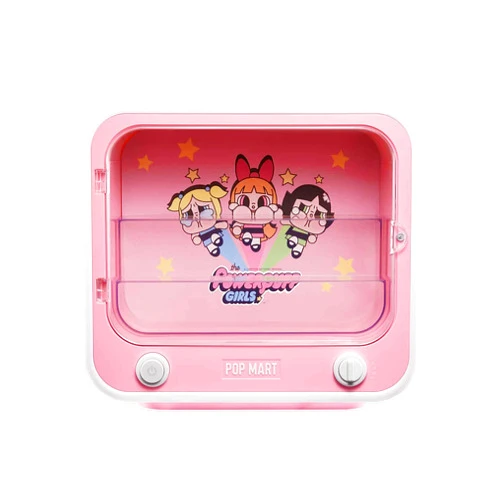 POP MART CRYBABY Series-TV Set Luminous Display Container, Display Container Case for Blind Box Toys Collection