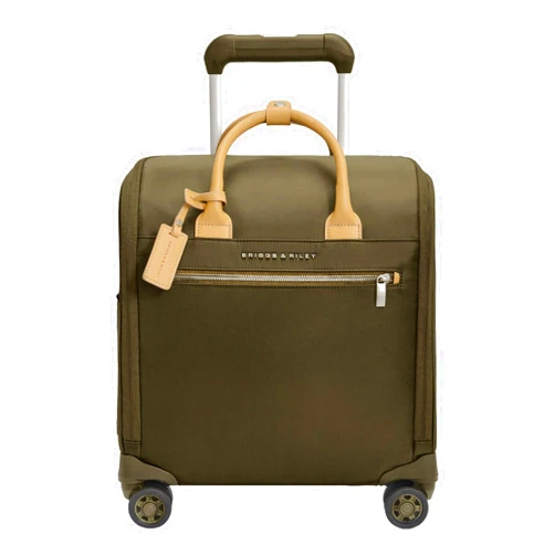 Briggs & Riley Wheeled Cabin Bag - Carry On Luggage for Travel, Suitcases with Wheels, Softside Rolling Bag for Men & Women, Interlocking Handle, Fits up to 13